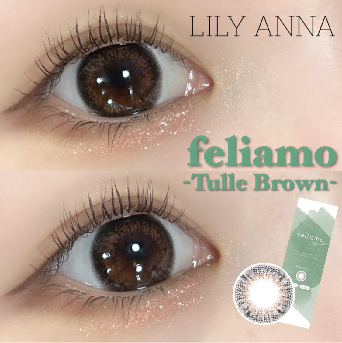 feliamo 1day チュールブラウン/feliamo/ワンデー（１DAY）カラコンを使ったクチコミ（1枚目）
