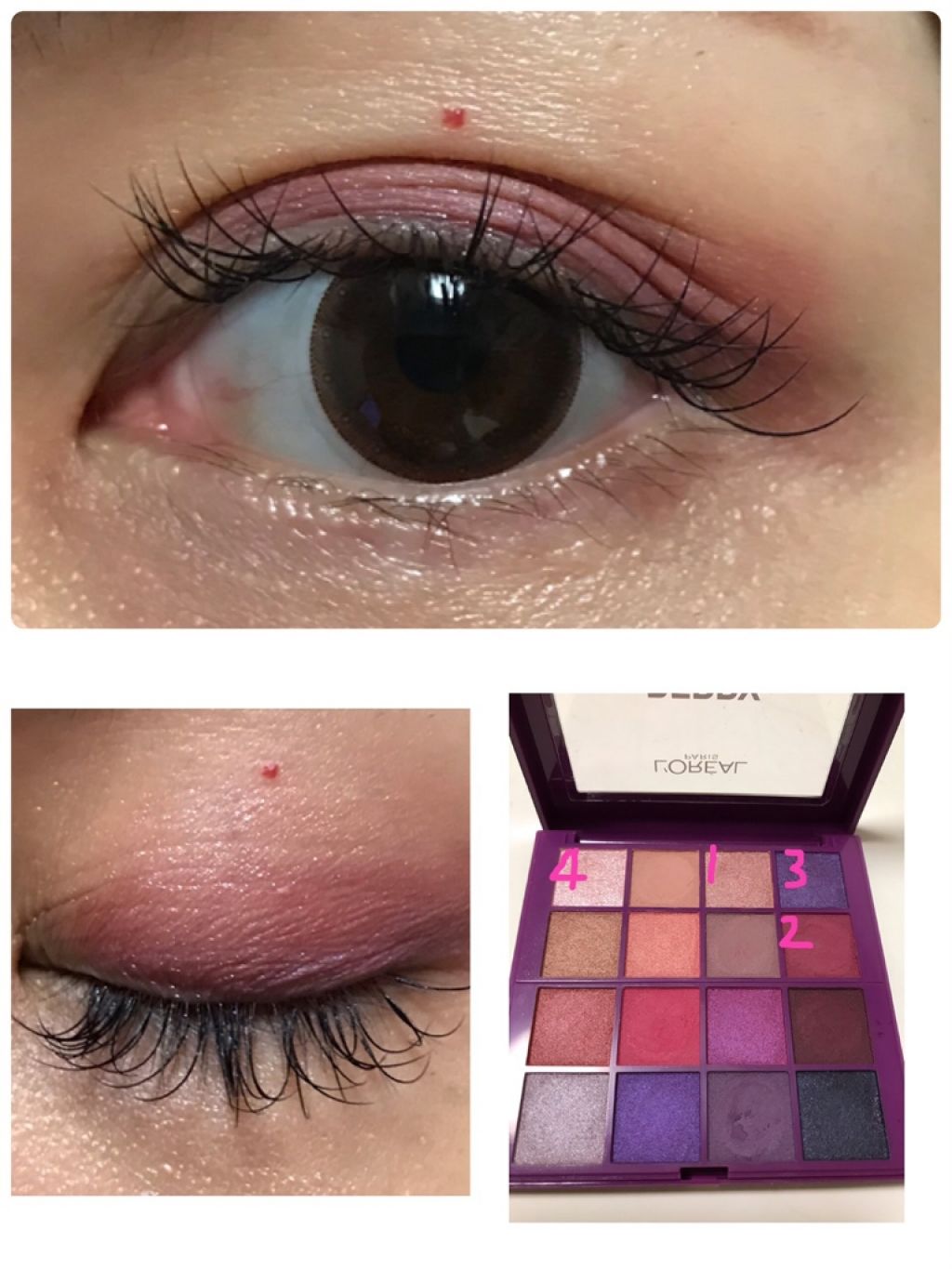 アイシャドウ メガパレット/ロレアル パリ/アイシャドウパレットを使ったクチコミ（3枚目）