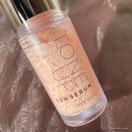 ビタミントーンアップサンセラム/VELY VELY/日焼け止めローションを使ったクチコミ(2枚目)
