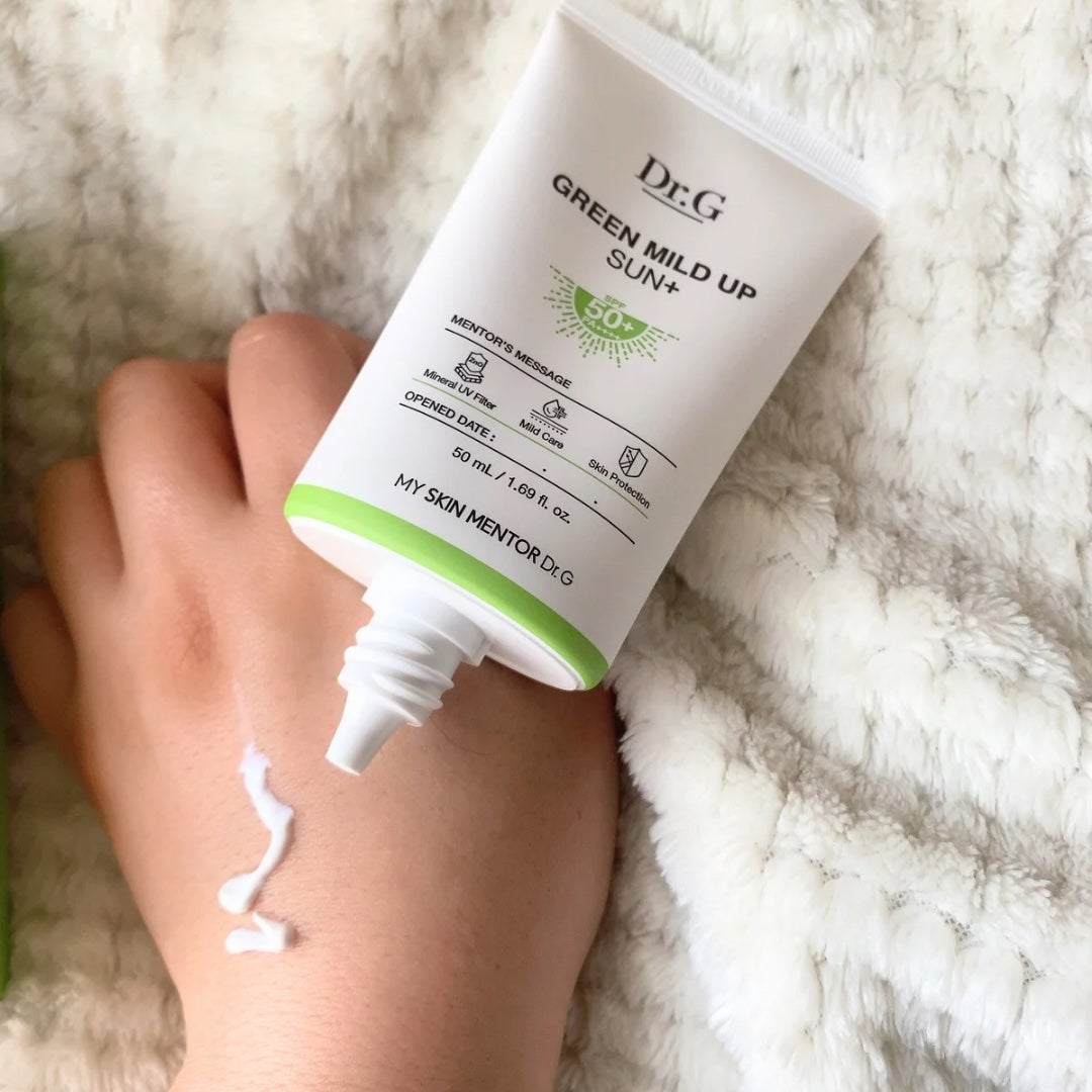 グリーンマイルドアップサンプラス/Dr.G/日焼け止めクリームを使ったクチコミ(3枚目)