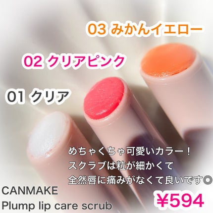 プランプリップケアスクラブ/キャンメイク/リップスクラブを使ったクチコミ(3枚目)