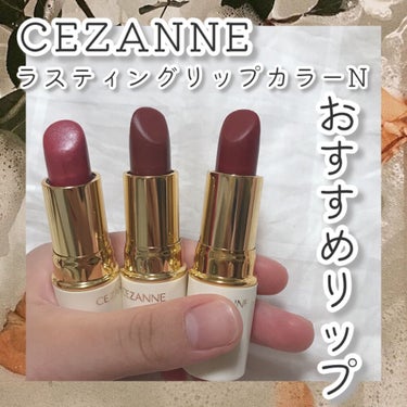 今日買っためちゃ可愛いリップ
------------------------------------------------------------
CEZANNE
ラスティング リップカラーN
10