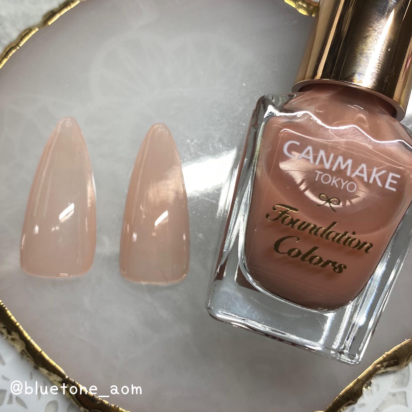 ファンデーションカラーズ 07 ミルキーオレンジ/キャンメイク/マニキュアを使ったクチコミ（3枚目）