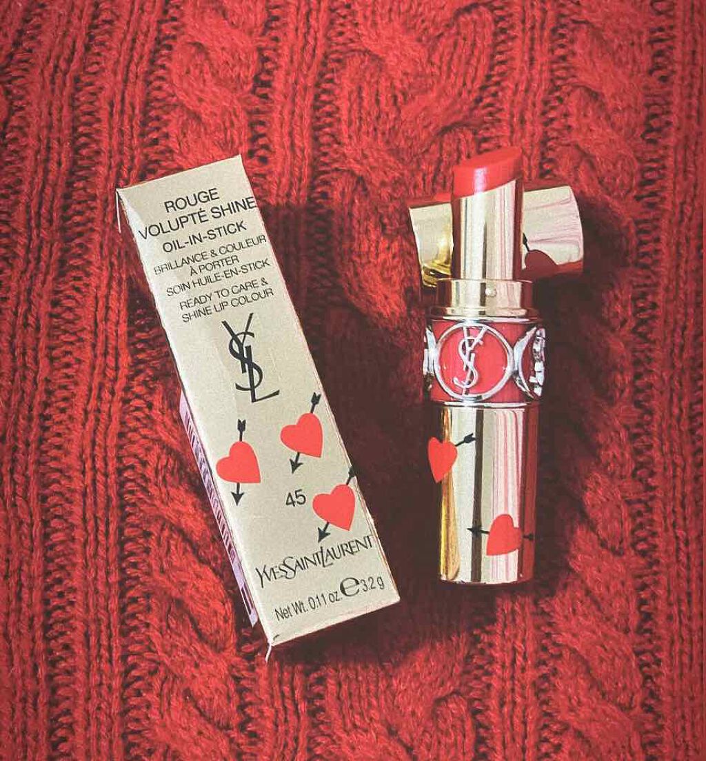ルージュ ヴォリュプテ シャイン/YVES SAINT LAURENT BEAUTE/口紅を使ったクチコミ(1枚目)