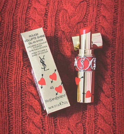 ルージュ ヴォリュプテ シャイン/YVES SAINT LAURENT BEAUTE/口紅を使ったクチコミ(1枚目)