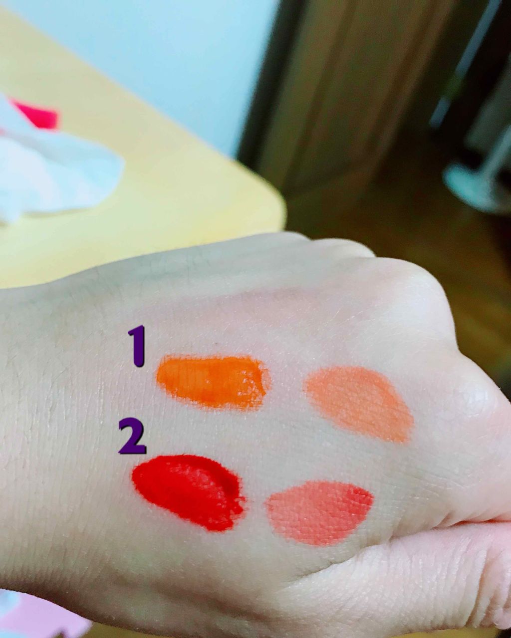 ディアダーリン ウォータージェルティント/ETUDE/リップティントを使ったクチコミ（2枚目）