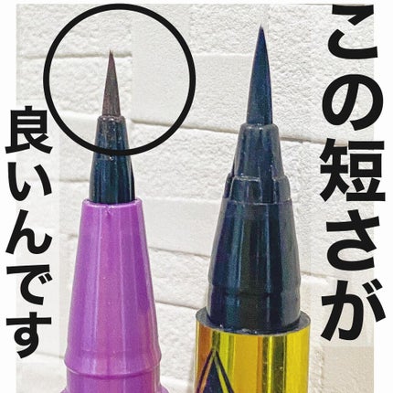 「密着アイライナー」ショート筆リキッド/デジャヴュ/リキッドアイライナーを使ったクチコミ(1枚目)