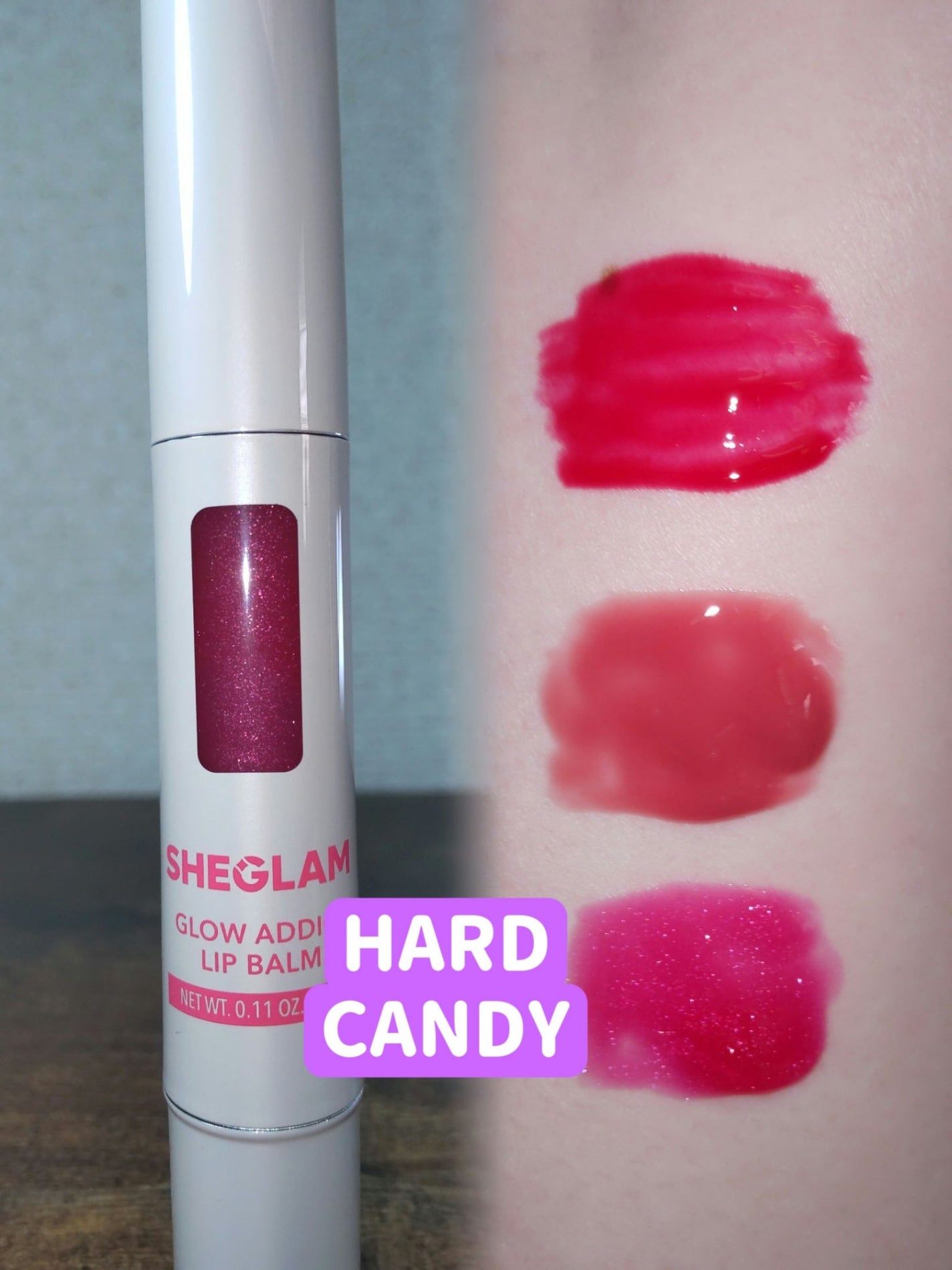 glow addict lip barm/SHEGLAM/リップグロスを使ったクチコミ(6枚目)