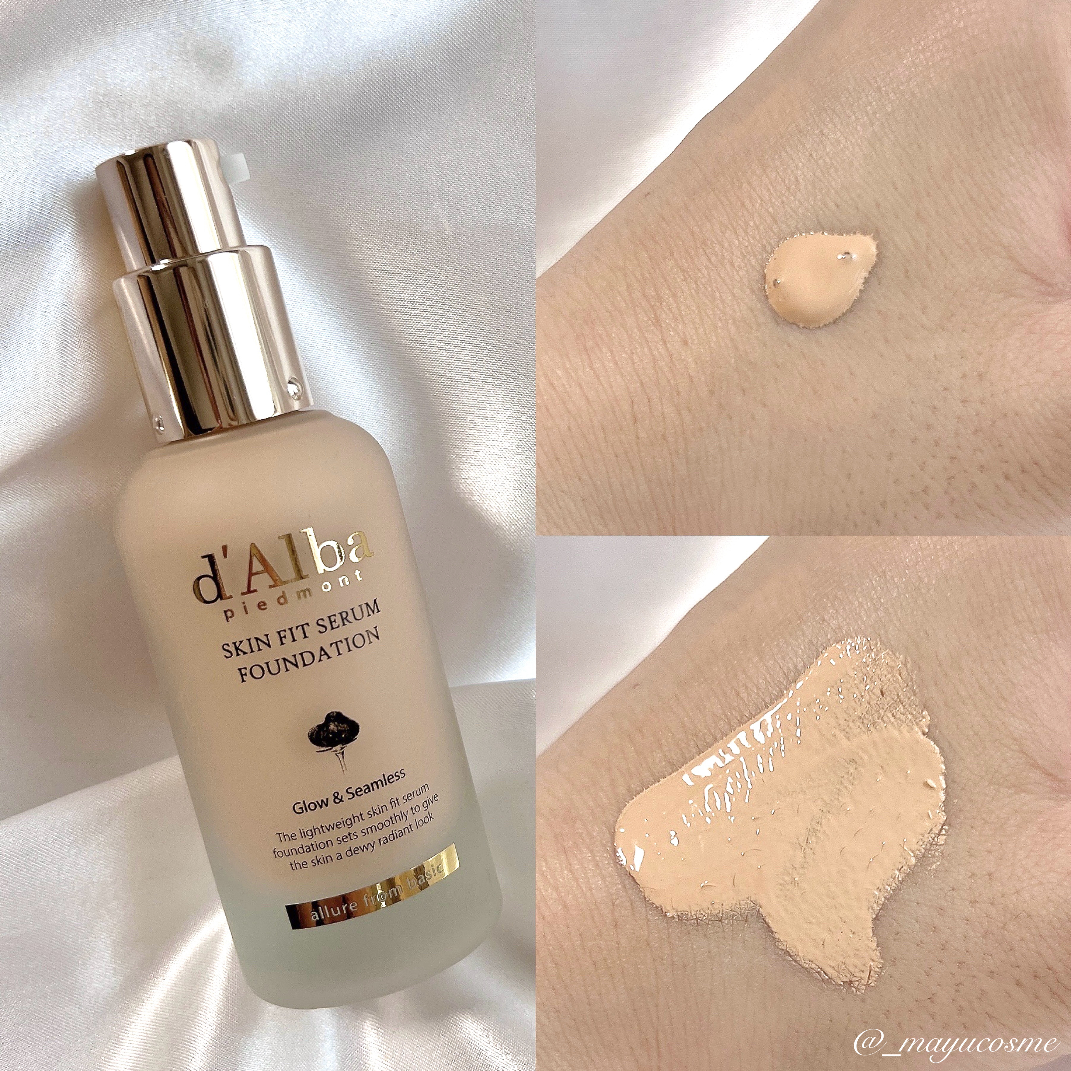 スキンフィットセラムファンデーション/ダルバ/ファンデーションを使ったクチコミ（2枚目）