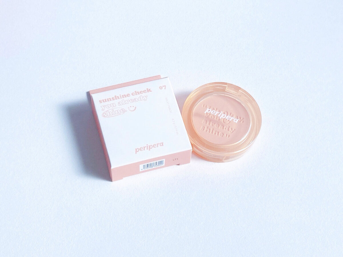 ピュア ブラッシュド サンシャイン チーク 02 ミルクティー気分（MILKTEA CORAL）/PERIPERA/パウダーチークを使ったクチコミ（1枚目）