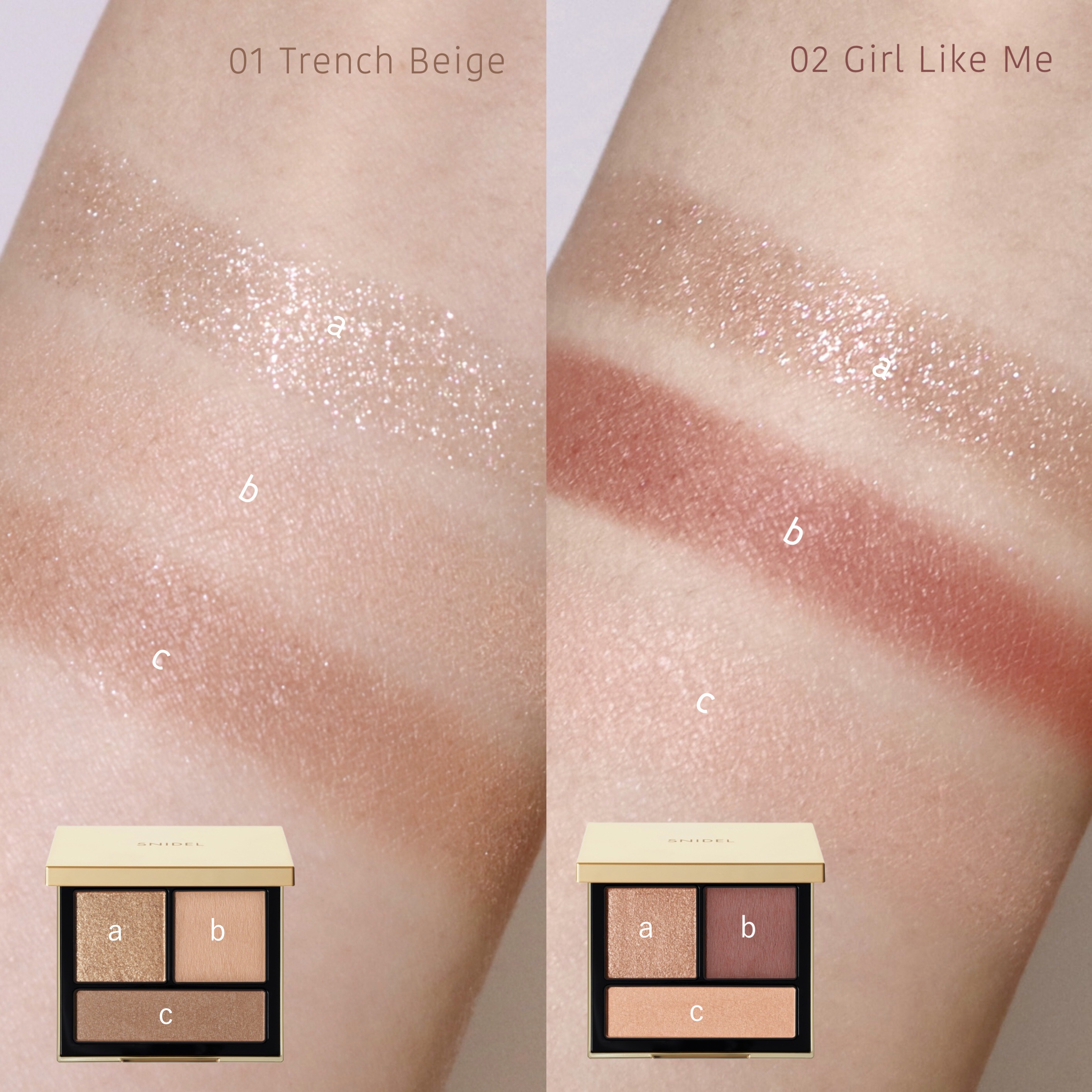 テイラード カラー アイズ 02 Girl Like Me/SNIDEL BEAUTY/アイシャドウパレットを使ったクチコミ（3枚目）