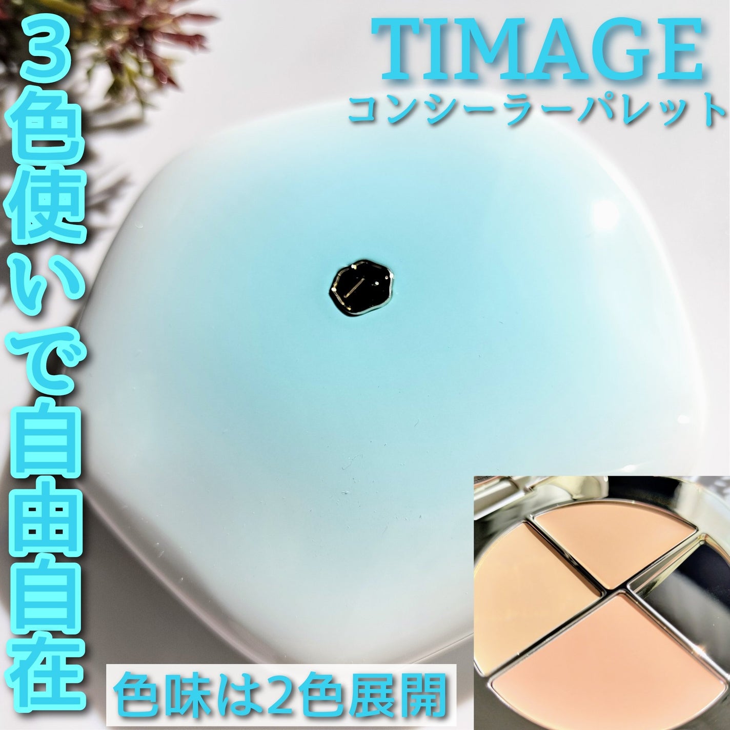 TIMAGE クリーミーコンシーラーパレット/TIMAGE/パレットコンシーラーを使ったクチコミ(1枚目)