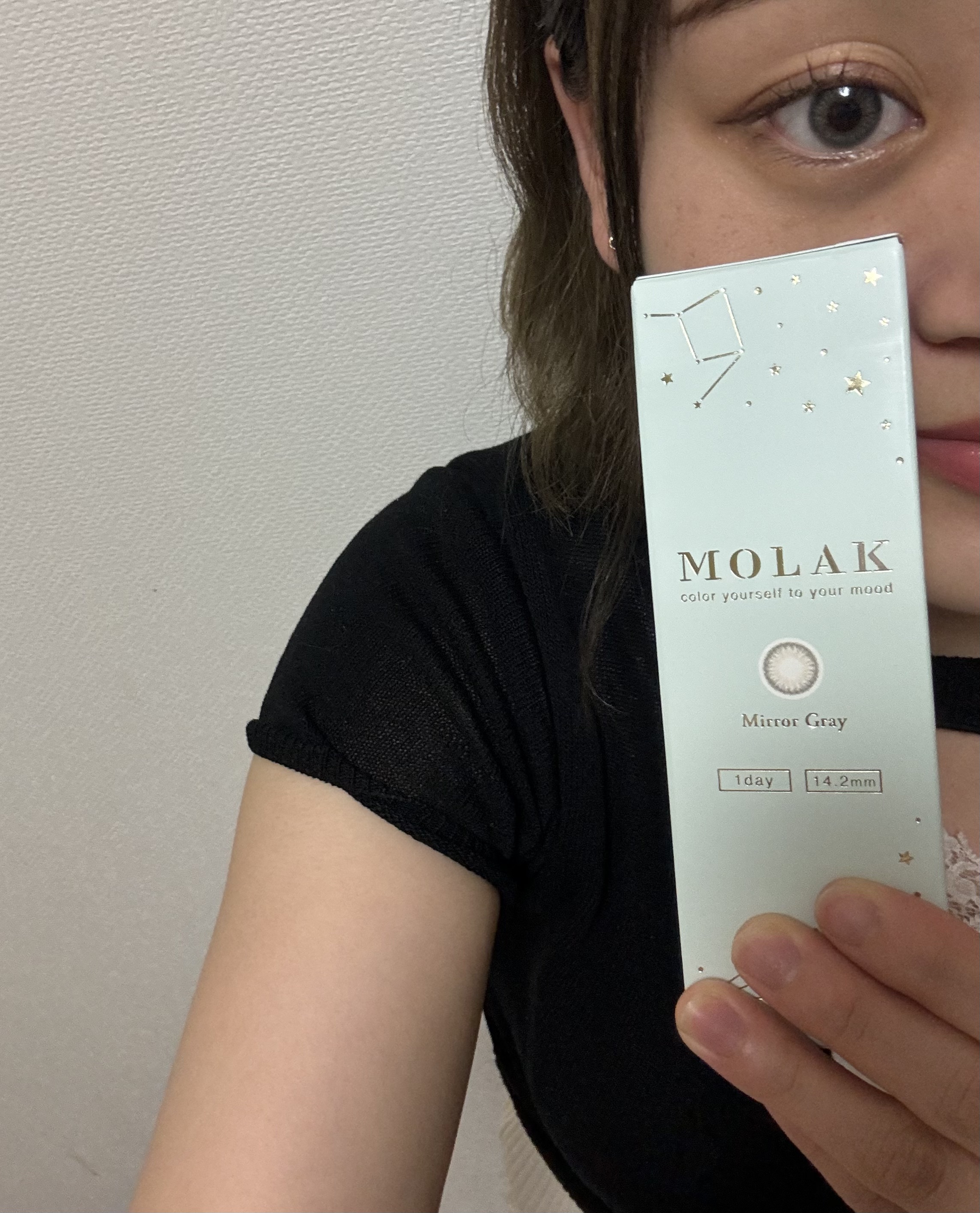 MOLAK 1day ミラーグレー/MOLAK/ワンデー（１DAY）カラコンを使ったクチコミ（2枚目）