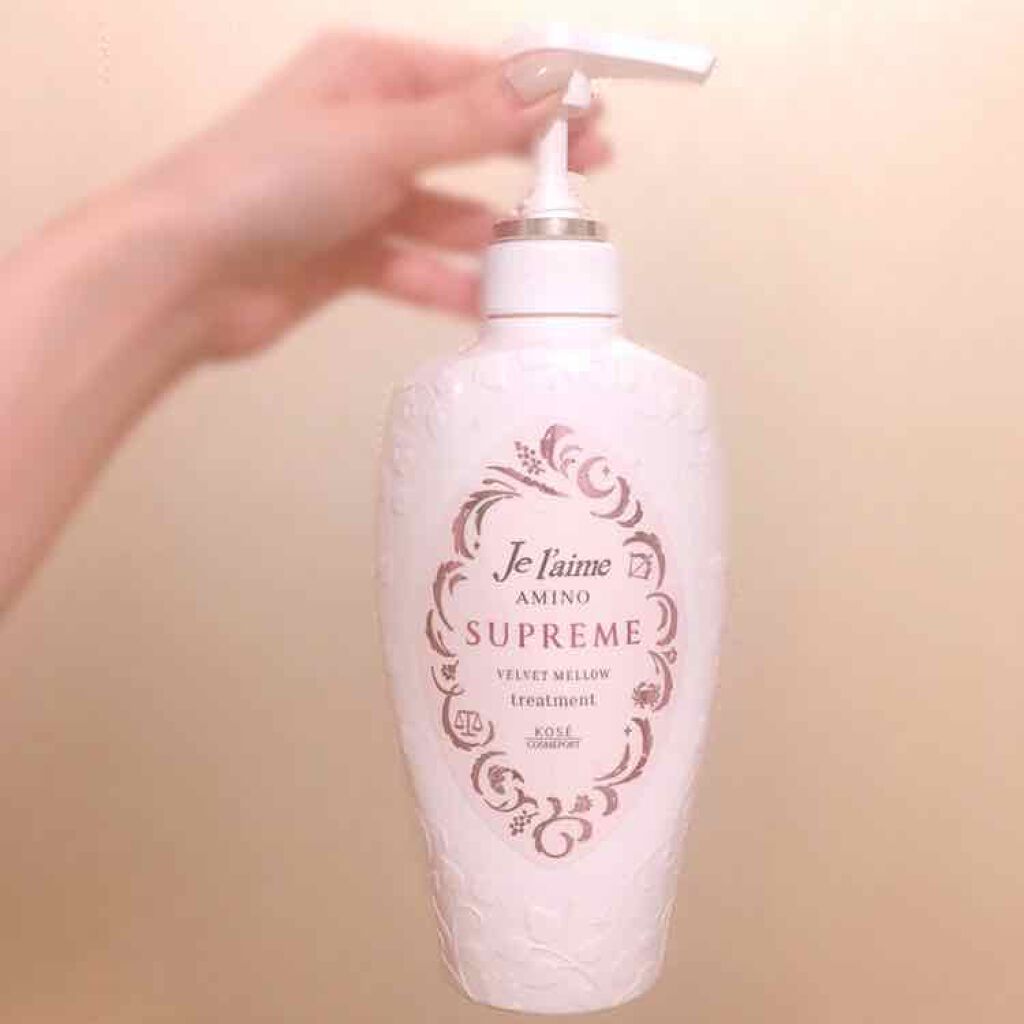 アミノ シュープリーム シャンプー／トリートメント(ベルベットメロウ)/Je l'aime/市販シャンプーを使ったクチコミ（1枚目）