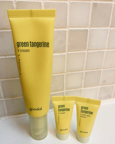 グーダルVクリーム(goodal GREEN TANGERINE V CREAM SET)/goodal/フェイスクリームを使ったクチコミ（1枚目）