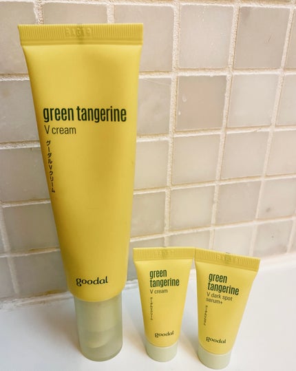 グーダルVクリーム(goodal GREEN TANGERINE V CREAM SET)/goodal/フェイスクリームを使ったクチコミ(1枚目)