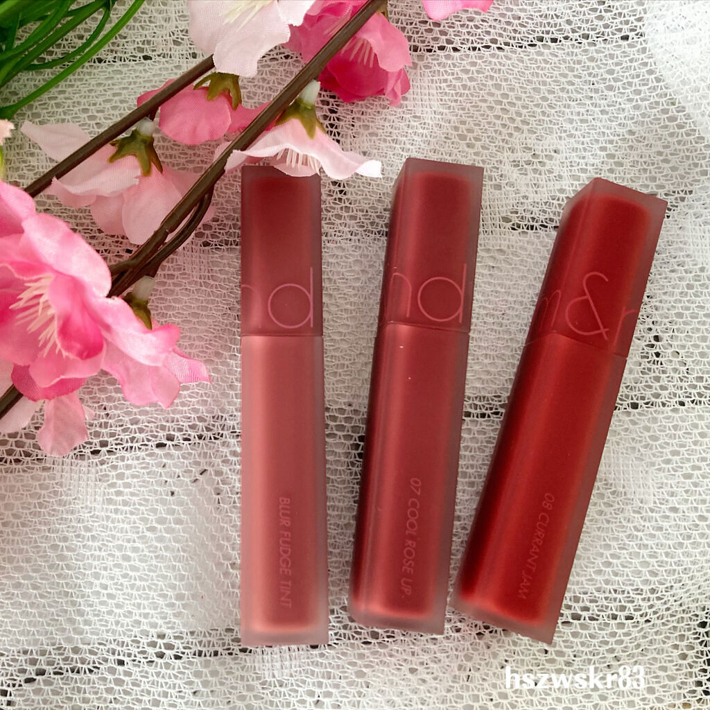 rom&nd ブラーファッジティント 08 カラントジャム(CURRANT JAM)/rom&nd/リップティントを使ったクチコミ（2枚目）