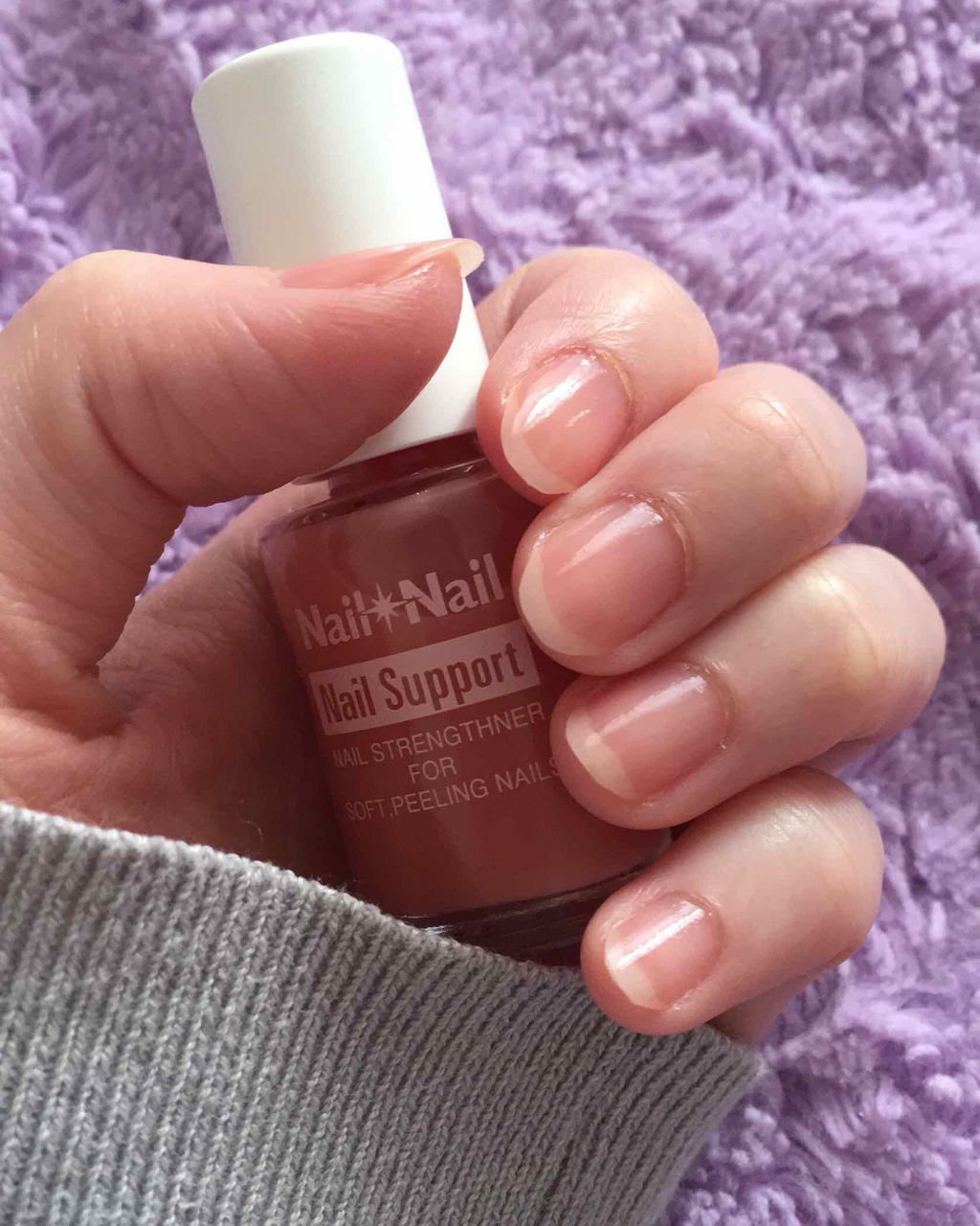 ネイルサポート ピンク/ネイルネイル/ネイルベースコートを使ったクチコミ（1枚目）