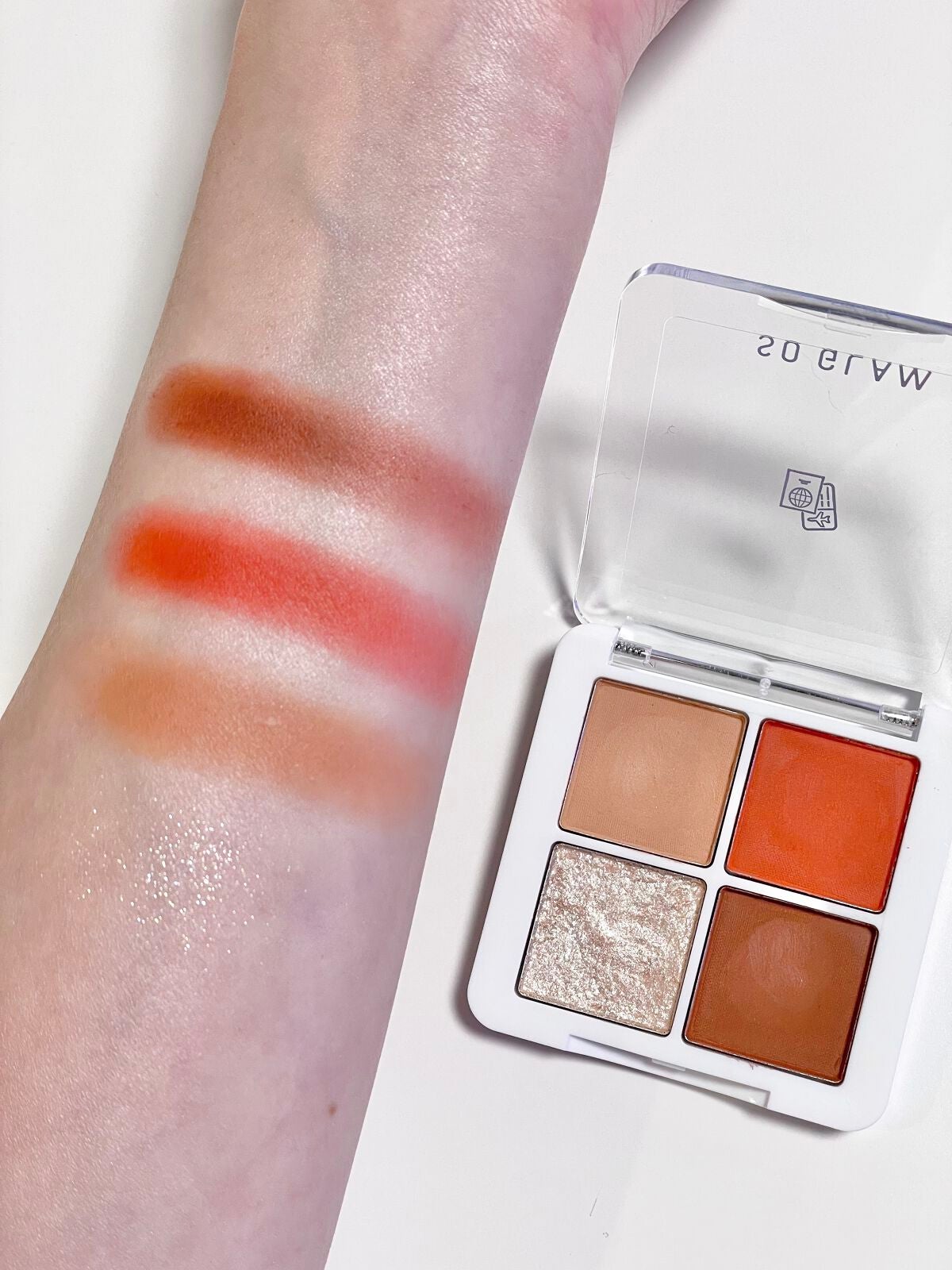 プチポケットアイシャドウパレット/SO GLAM/アイシャドウパレットを使ったクチコミ(2枚目)