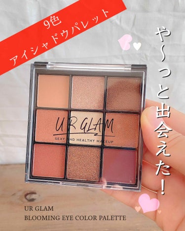 UR GLAM　BLOOMING EYE COLOR PALETTE/U R GLAM/アイシャドウパレットを使ったクチコミ（1枚目）