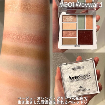 アンボイスドアイシャドウパレット/ArteSinsa/アイシャドウパレットを使ったクチコミ(5枚目)
