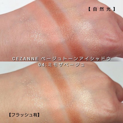 ベージュトーンアイシャドウ/CEZANNE/アイシャドウパレットを使ったクチコミ(6枚目)