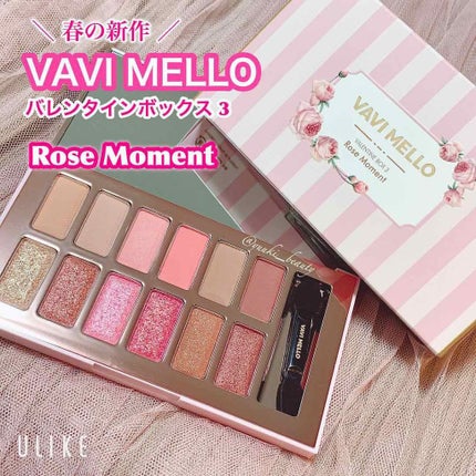 バレンタインボックス3ローズモーメント/VAVI MELLO/アイシャドウパレットを使ったクチコミ(1枚目)