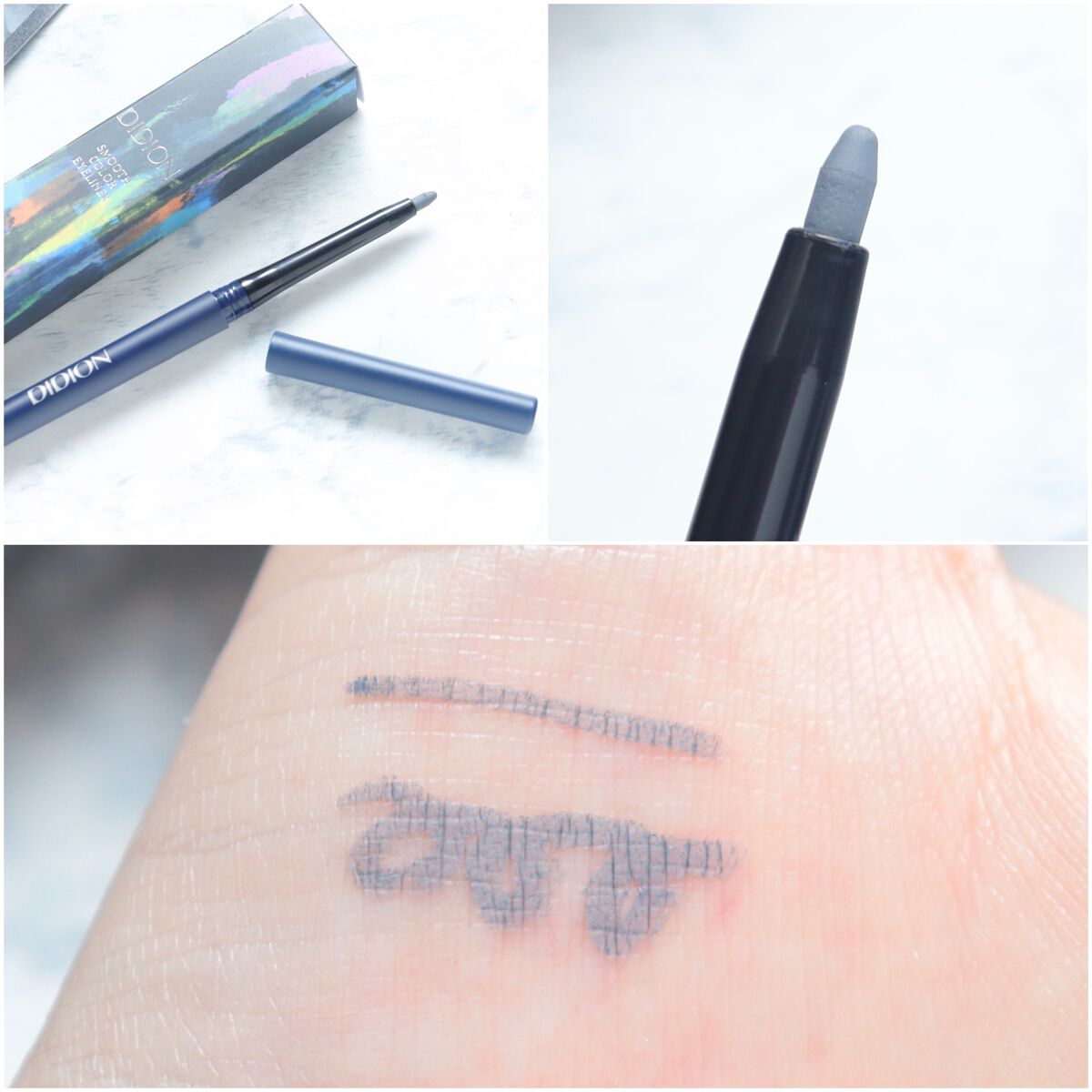 スムース カラー アイライナー 05 Blue nights/DIDION/ペンシルアイライナーを使ったクチコミ（3枚目）