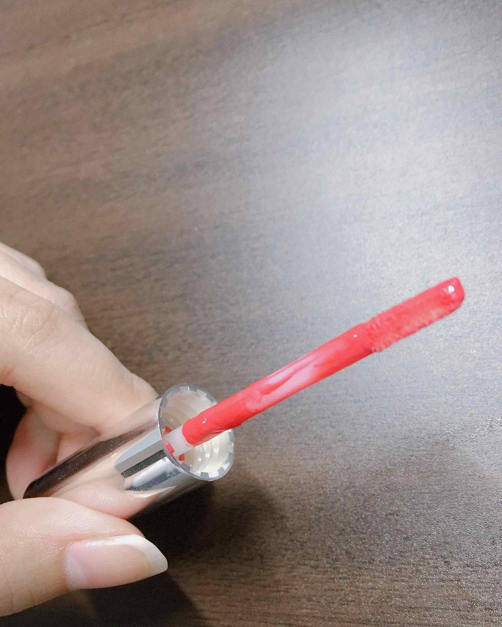 ジューシーレディリキッドチーク/キャンメイク/リキッドチークを使ったクチコミ（2枚目）