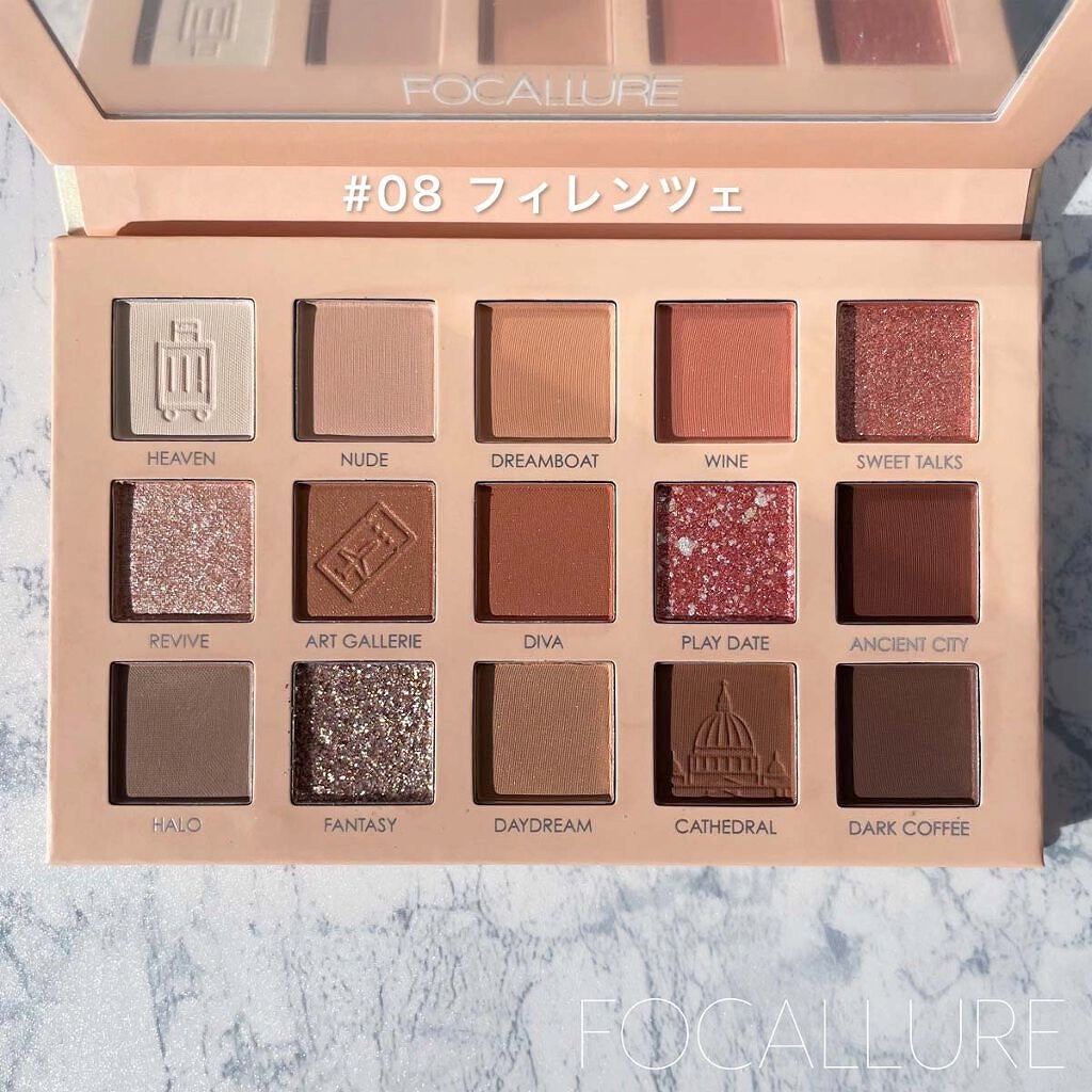 GO TRAVEL 15色アイシャドウパレット/FOCALLURE/アイシャドウパレットを使ったクチコミ(3枚目)