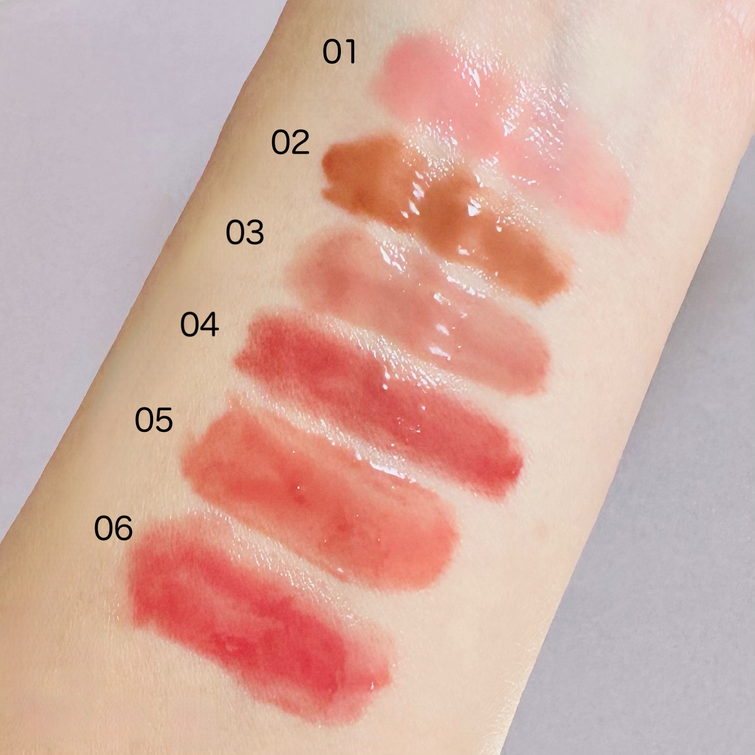 フロレット メルティーハート スティックグロス 01 チェリーブロッサム/FLORTTE/口紅を使ったクチコミ（2枚目）