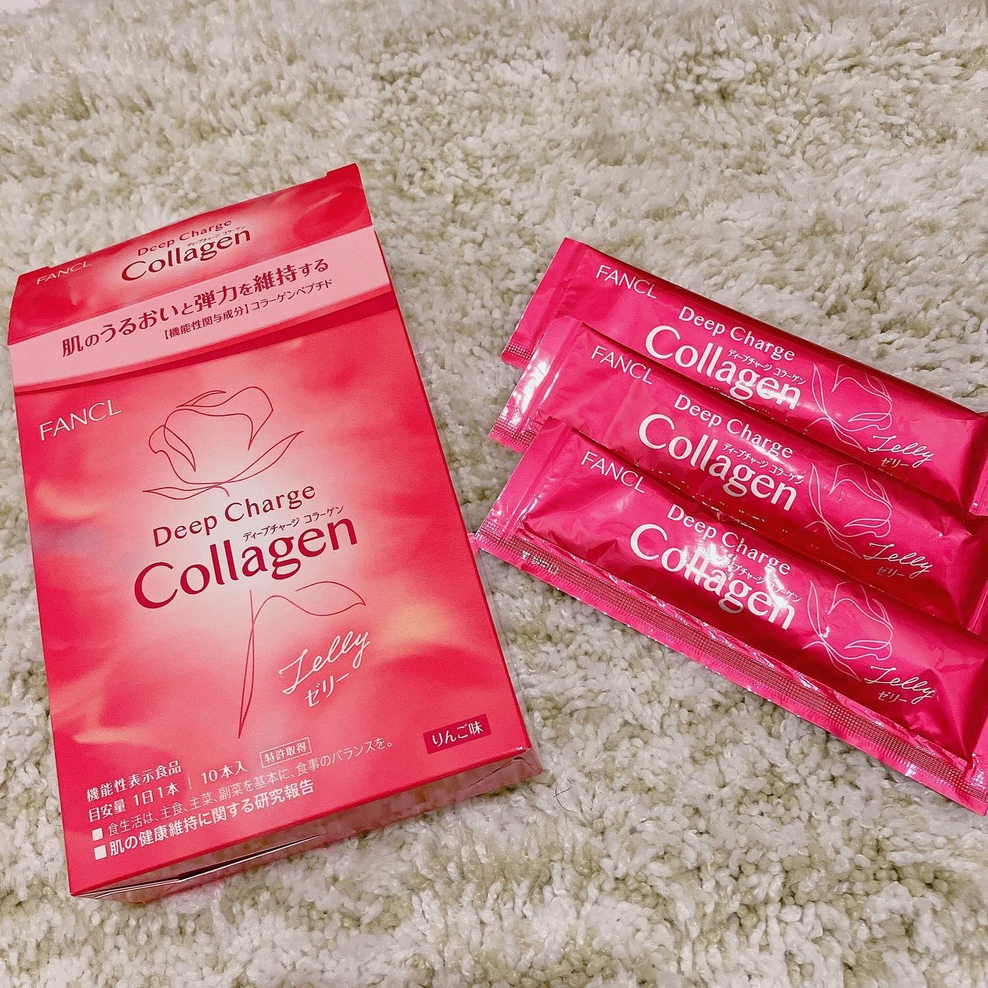 ディープチャージ コラーゲン スティックゼリー/ファンケル/美容サプリメントを使ったクチコミ(1枚目)