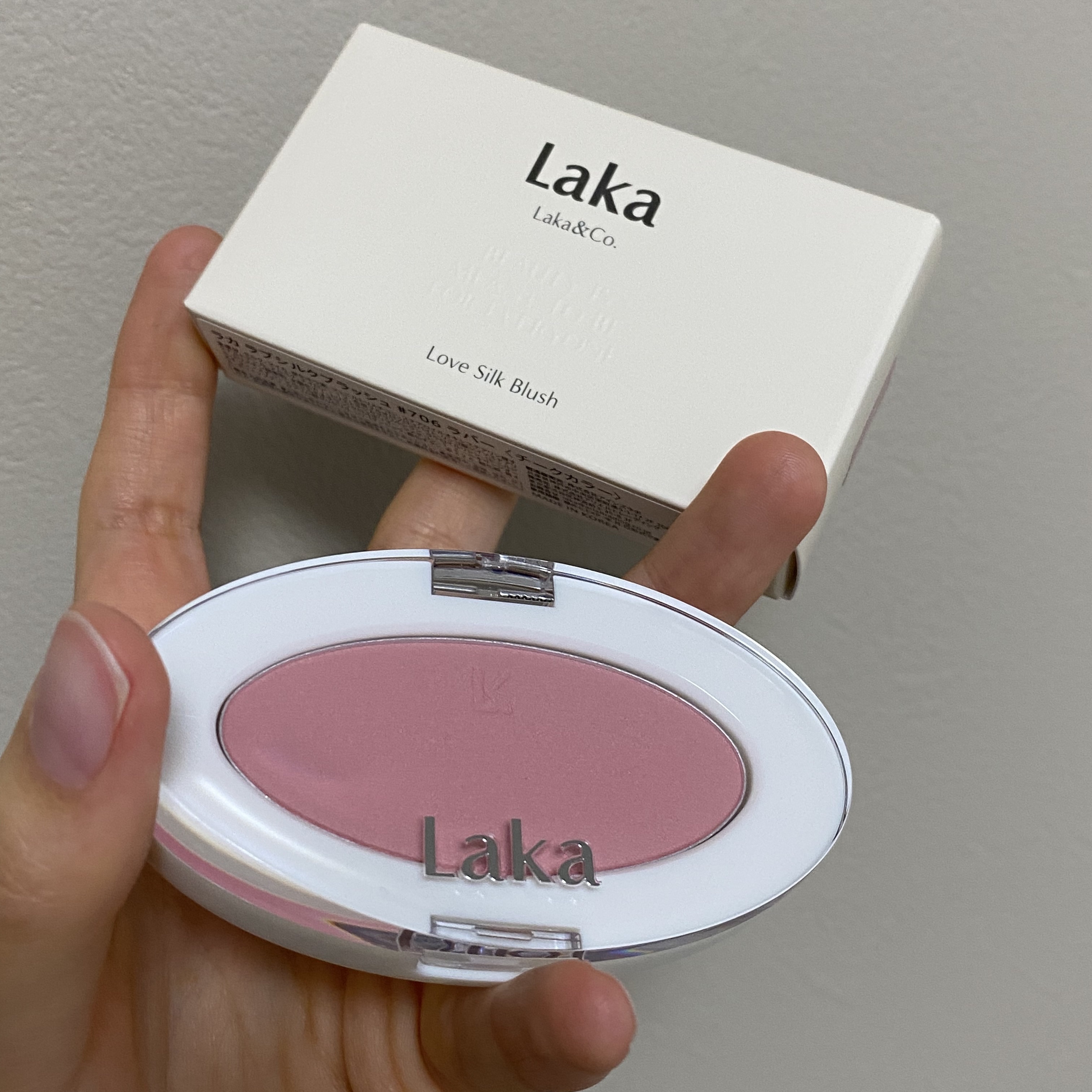 ラブシルクブラッシュ 706 ラバー/Laka/パウダーチークを使ったクチコミ（1枚目）