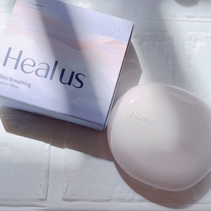 ブリージンググロークッション/Healus/クッションファンデーションを使ったクチコミ(2枚目)