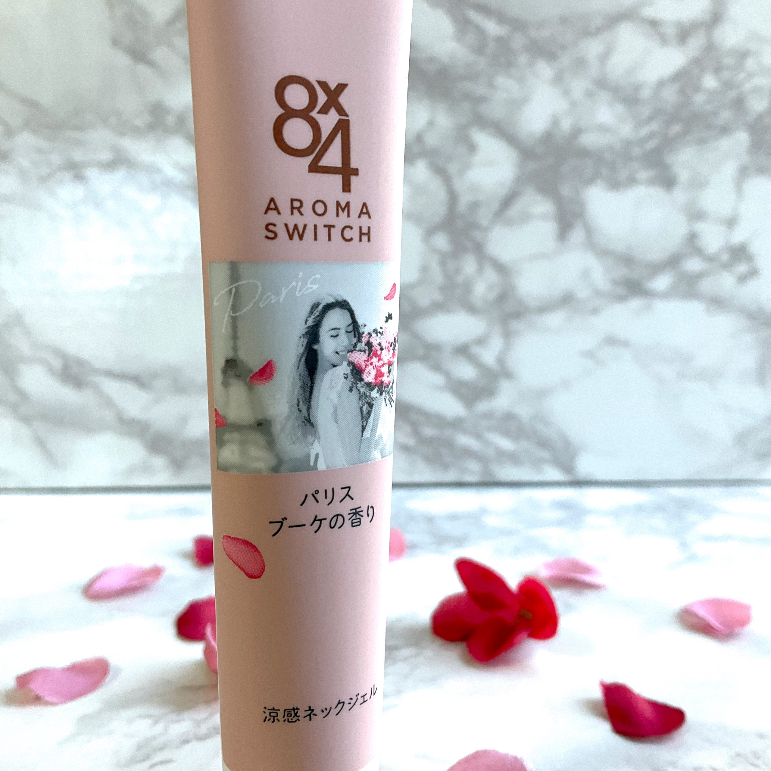 8x4 アロマスイッチ 涼感ネックジェル パリスブーケの香り