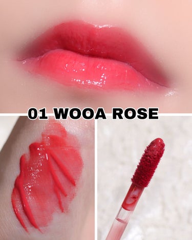 NAWAKIS MOISTY AURA TINT 01 WOOA ROSE/NAWAKIS/口紅を使ったクチコミ（2枚目）