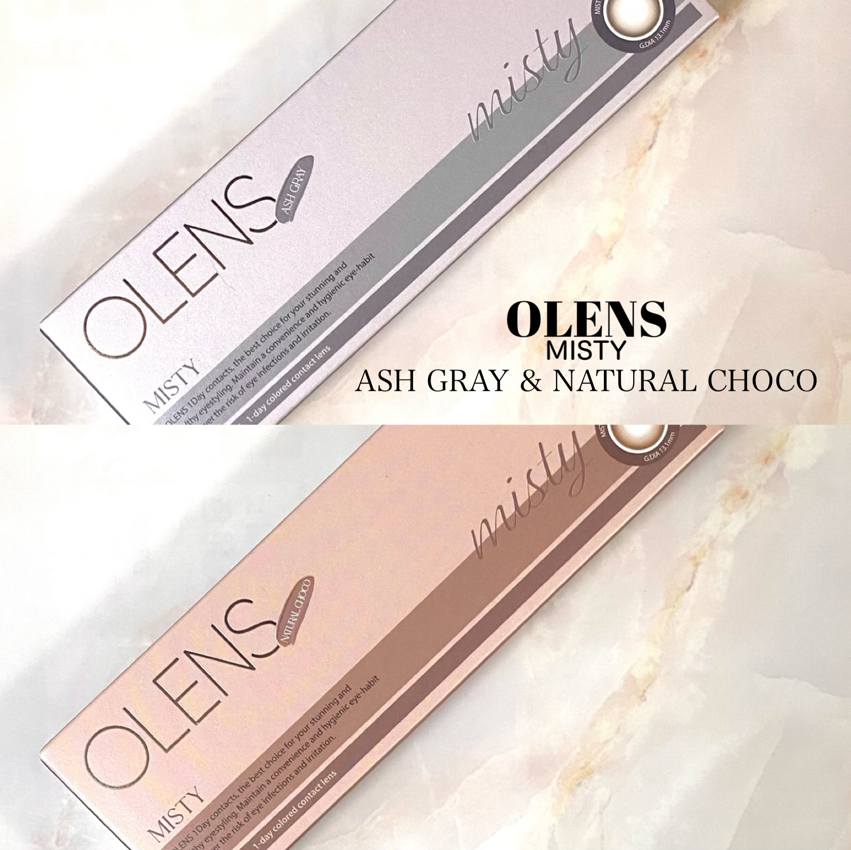 ミスティワンデー/OLENS/カラーコンタクトレンズを使ったクチコミ（2枚目）