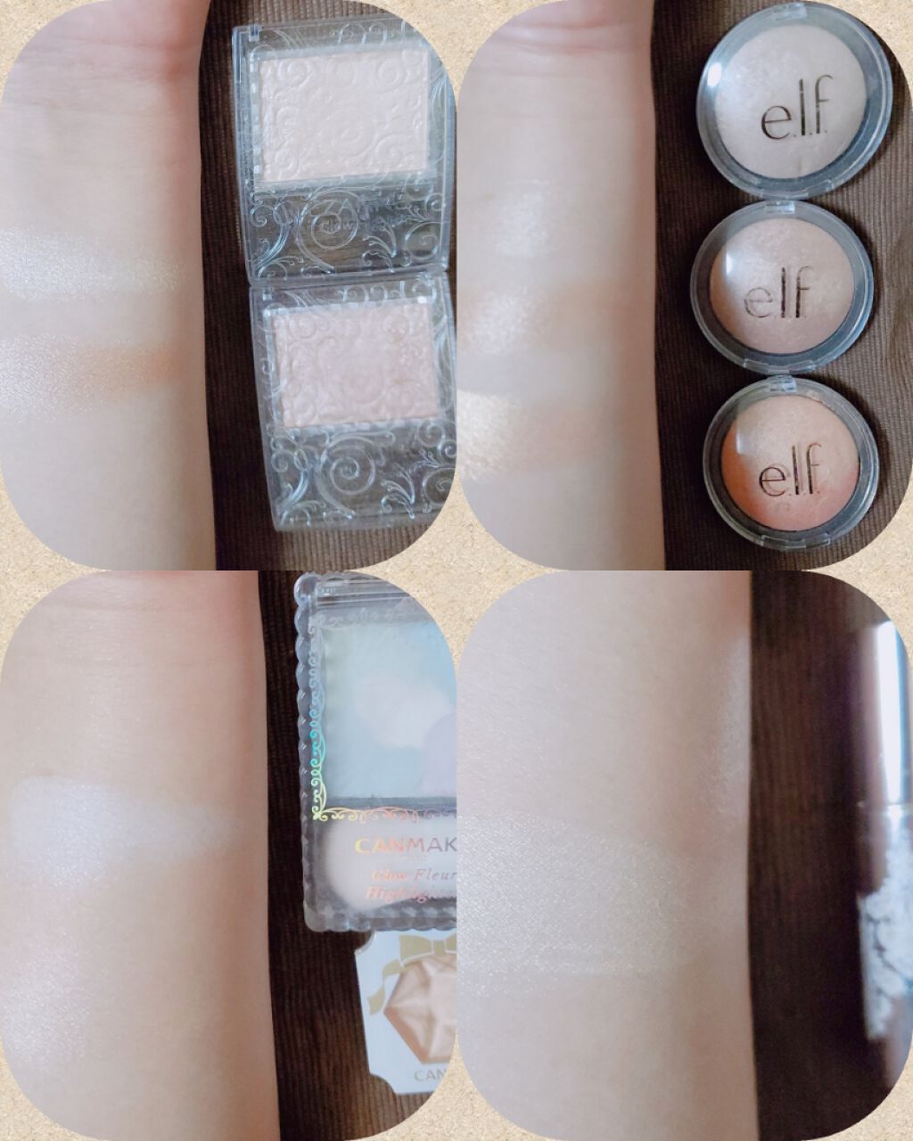 ベイクドハイライター/e.l.f. Cosmetics/パウダーハイライトを使ったクチコミ（1枚目）