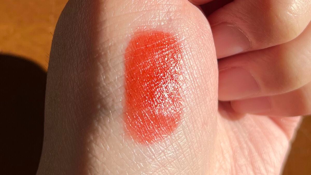 モイストベルベットリップラッカー/COLORKEY/口紅を使ったクチコミ(4枚目)