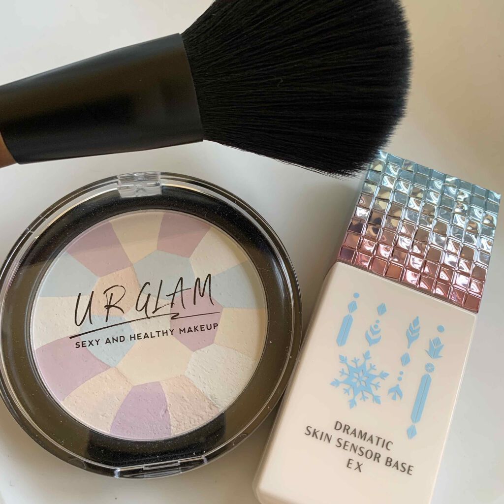 UR GLAM　MARBLE FACE POWDER CL/U R GLAM/プレストパウダーを使ったクチコミ（2枚目）