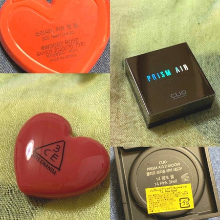 プリズム エアー シャドウ 14 PINK SHELL/CLIO/単色アイシャドウを使ったクチコミ(3枚目)