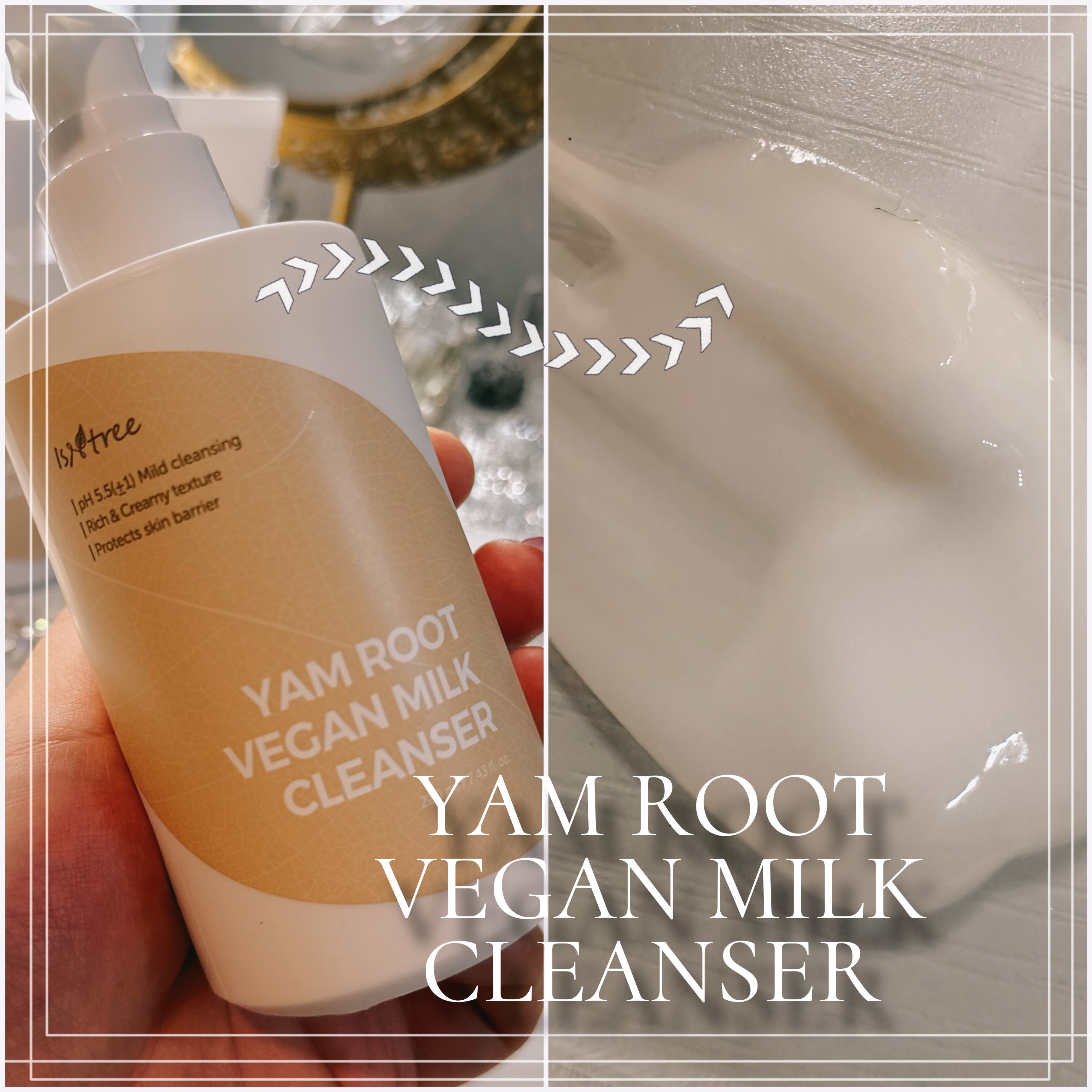 Yam Rootビーガンヴィーガンミルクトナー/Isntree/化粧水を使ったクチコミ（2枚目）