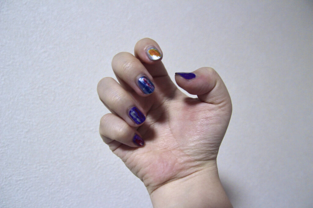 ネイルホリック リミテッドカラー Spring Denim/ネイルホリック/マニキュアを使ったクチコミ（3枚目）