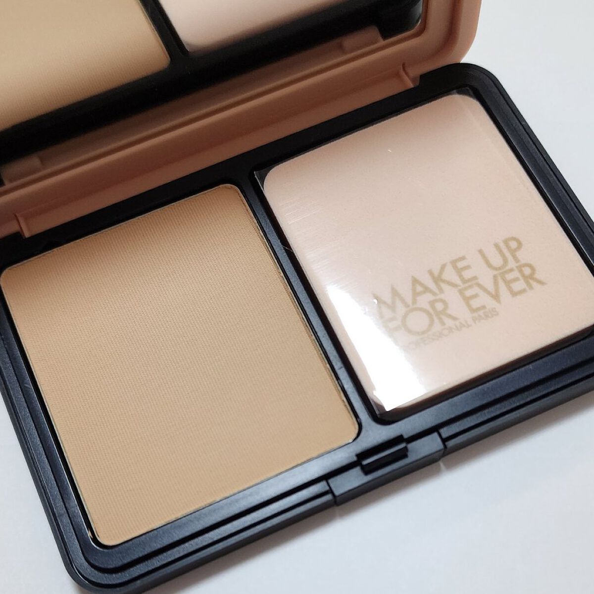 HDスキン マットベルベットコンパクト 1R02（リフィル）/MAKE UP FOR EVER/パウダーファンデーションを使ったクチコミ（2枚目）