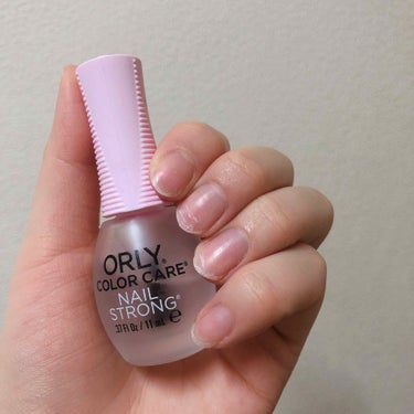 ORLY カラーケア ネイルストロングのクチコミ「〰️オーリー〰️

オーリーカラーケア ネイルストロング(ベースコート)

👍🏻
・爪の補強
.....」（2枚目）