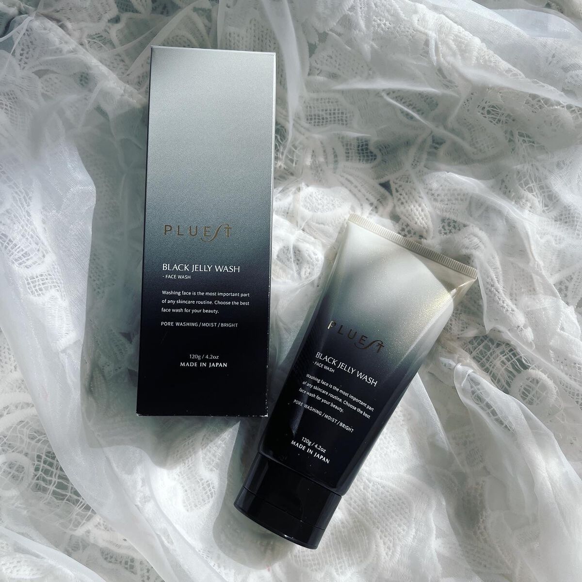 BLACK JELLY WASH（ブラックジェリーウォッシュ）/PLUEST/その他洗顔料を使ったクチコミ（1枚目）