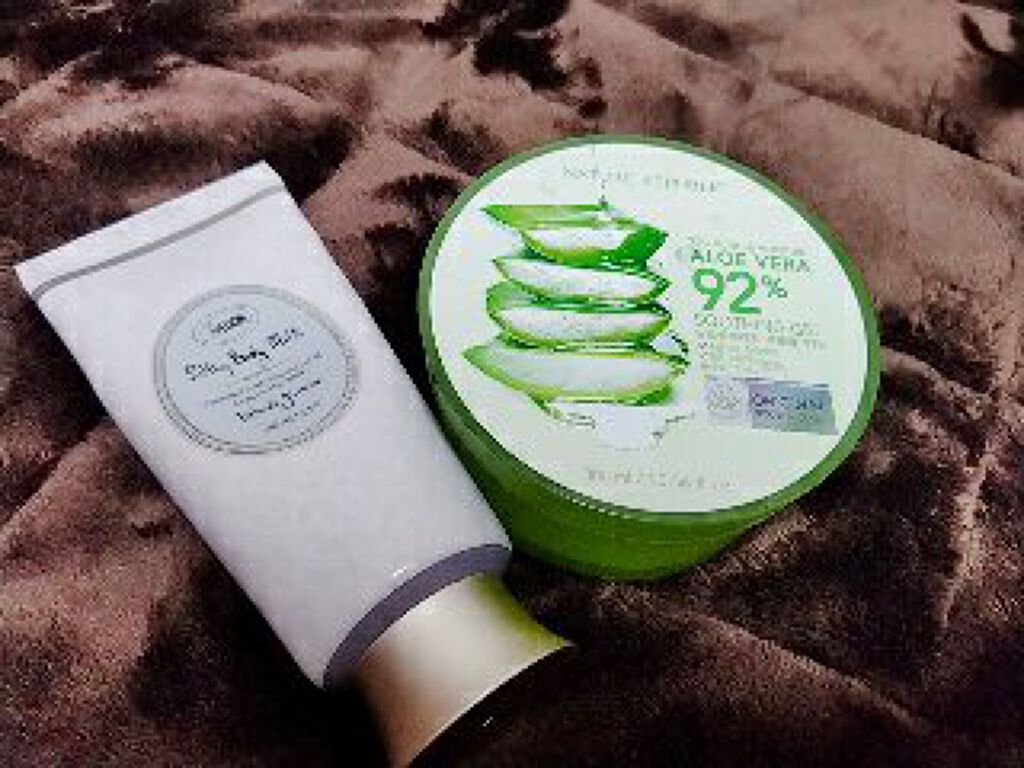 マイルド＆モイスチャーアロエジェル/ネイチャーリパブリック/ボディローションを使ったクチコミ（1枚目）