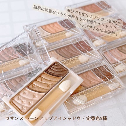 トーンアップアイシャドウ/CEZANNE/アイシャドウパレットを使ったクチコミ(2枚目)