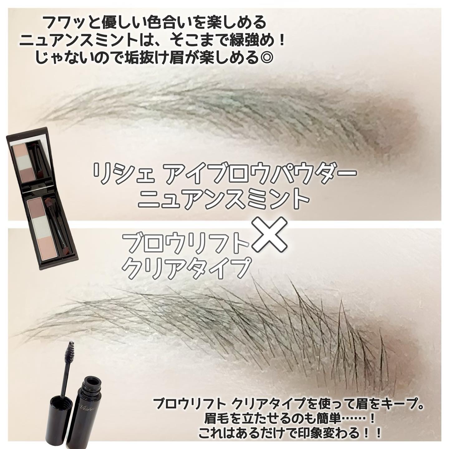 ヴィセ リシェ アイブロウパウダー/Visée/パウダーアイブロウを使ったクチコミ（2枚目）