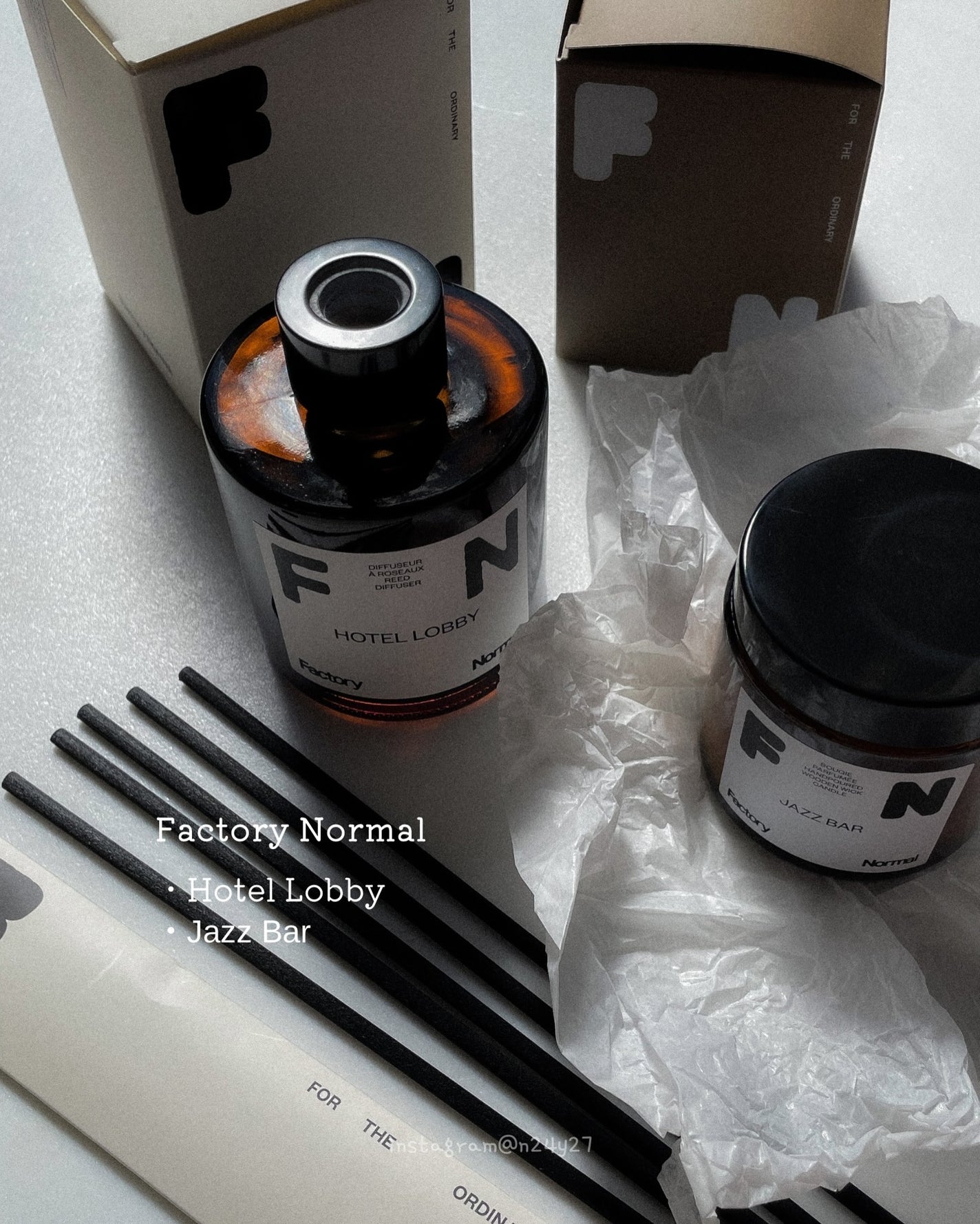 茶色い瓶 ウッド芯 キャンドル - Jazz Bar/Factory Normal/アロマキャンドルを使ったクチコミ(6枚目)